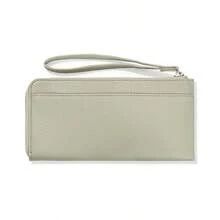 1件装女士时尚长款纤薄拉链钱包手提包卡包零钱包手提包长款钱包女士钱包手拿包钱包母亲节礼物邮轮必备可爱小物钱夹 - 彩色 - 查看 10