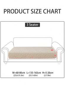 1pc Plush Velvet Sofa Slipcover, Non-Slip & Durable Stretch Sofa Cover, Machine Washable, Suitable For Living Room & Bedroom - Yuanxiang - White - View 10