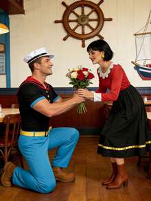 Men Cosplay Clothing - Red - View 3