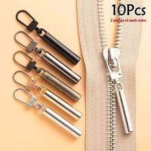 Detachable Cylindrical Metal Zipper Pulls, Replacement Zipper Sliders For Bags, Shoes And Clothes, DIY Sewing Zipper Heads - Multicolor - View 27