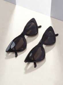 两副时尚简约眼镜，适合青少年和年轻人 - 黑色 - 查看 8