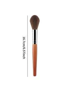 1 Flame High-Gloss Blush Brush Makeup Smudge Natural Makeup Efficient Powder Catching Natural Local Loose Painting Mahogany Handle Nylon Hair Soft Beauty Tools. - Multicolor - View 3
