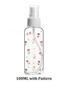 1pc Pink Tulip Pattern Spray Bottle - Reusable Portable Spray Bottle, Suitable For Essential Oils, Perfumes And Skincare Liquids, Suitable For Hair Salons, Kitchens, Bathrooms, Gardens, Suitable For Travel And Business, Mother's Day Gift, Spring Decoration, Travel Essentials (Pattern Randomly Cut) - Multicolor - View 13
