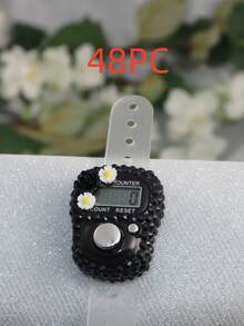 1pc/3pcs Mini Portable Digital Counter, Adorable Flower Design Tally Counter, Suitable For Prayer Needs, Warehouse Goods Counting, Adjustable Strap - Multicolor - View 18