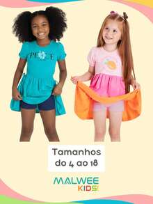 Malwee Kids Short Cotton Infantil Menina Básico Várias Cores e Opções em Algodão Malwee - Azul Marinho, Preto e Rosa - Visão 9