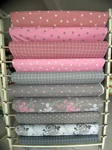 Percale Fabric For Bed Sheets, 180 Thread Count, Printed, Sold By The Meter, 2.50 Meters Wide – IMMEDIATE SHIPPING PROMOTION - Honey Ginger - View 2