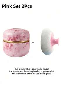 1 Bộ hộp phấn phủ dạng bột 80g kiểu Ngày Valentine kèm bông phấn lớn (Không bao gồm phấn), hộp phấn phủ và phấn bột, bông phấn và hộp phấn phù hợp để sử dụng khi tắm và du lịch, mút trang điểm, quà tặng hoàn hảo, lý tưởng cho Giáng sinh, ngày lễ, Halloween, trang trí phòng, nằm trong danh mục quà tặng ngày lễ, hộp kẹo Halloween, quà năm mới, hộp đựng mỹ phẩm, quà Ngày Valentine, quà Ngày của Mẹ. - Nhiều màu - Xem 17