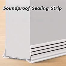 1 pieza Tira de sellado de puerta flexible de 93cm de largo, a prueba de colisiones, a prueba de sonido y a prueba de viento - A - Ver 11