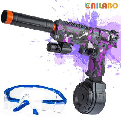 Exciting High-Precision Shooting Toy Electric Dart Gun - Includes Protective Goggles | Suitable For Outdoor Party Games, Party Supplies - Ideal Gift For Boys And Girls 3+ Years Old, Easter Gift (Darts Not Included)