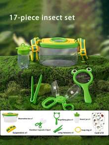 5pcs/Set Children's Outdoor Insect Catching Kit - Includes Insect Catching Net, Butterfly Net, Tweezers, Outdoor Camping Adventure Toys For 3-8 Years Old Boys And Girls, Random Shapes And Colors, For Catching Insects And Protecting Hands, Suitable As Birthday Gift For Kids - Multicolor - View 6