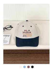 Mũ lưỡi trai vành cong phối màu, mũ snapback vành ngắn đa năng unisex phù hợp mọi mùa, chu vi đầu lớn, phong cách skater hippie chicks, phối màu độc đáo, bảo vệ da khỏi ánh nắng mặt trời mùa hè. - Nhiều màu - Xem 4