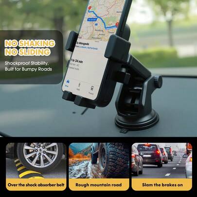  Carsun Upgraded Ultra-Stable Car Phone Holder [Never Falls & Not Easily Damaged] Universal Air Vent Phone Holder, Easy To Clamp, Suitable For Your Car, Compatible With 17 Pro Max, 16, 15, 14, 13