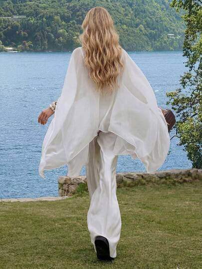 2026 Neuer HoloChill Damen Lässig Einfarbig Zweiteiler, ärmelloses Top und Schal, vielseitiger Sommeroutfit, modischer Weste-Anzug für Damen, geeignet für Party, Strand, Urlaub, elegante Lässig Kleidung