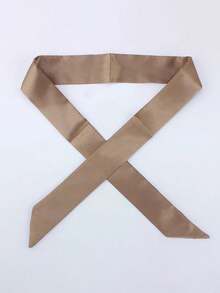 1 pieza Bufanda de mujer de unicolor, adecuada como chal, accesorio para la cintura, bufanda larga para viajes, exteriores y uso diario - Multicolor - Ver 8