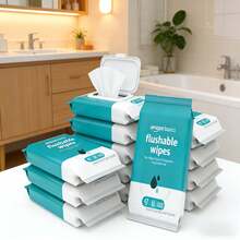 Adult Wet Wipes Flushable Fragrance Free,126 /336 /504Count - 藍色 - 查看 1