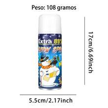 Spray de nieve artificial 45 g, lata aerosol decorativa para eventos y decoraciones - 1PC - Ver 3