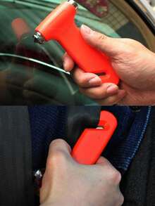 Multifunctional Car Safety Hammer, Dual-Function Car Emergency Escape Hammer, Glass Breaking Tool, Self-Rescue Tool, Rescue Hammer - Multicolor - View 3