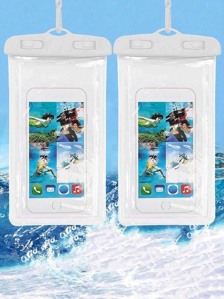 Universal Waterproof Phone Pouch, Waterproof Mobile Phone Bag - It Has A Luminous Function, Waterproof Cell Phone Dry Bag, Waterproof Phone Case, Phone Waterproof Bag, Compatible With Iphone 17 16 15 14 13 Pro Max Plus Air, For Swimming, Rafting, Diving, Underwater Photography, Beach, Outdoor Sport, Travel, Holiday, Pool, Outdoor Sports. - Multicolor - View 24