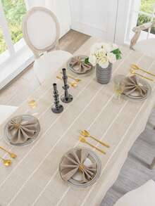 2/6/12pcs Solid Color Thickened Wrinkle-Resistant Cloth Napkins, Suitable For Holidays, Weddings, Parties, Banquets, Home Dining Table Decor - Multicolor - View 4