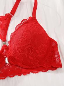 Bộ 2 áo ngực ren cài trước có gọng nâng ngực - Thiết kế lưng gợi cảm, ôm sát thoải mái, phù hợp cho cả trang phục hàng ngày và những dịp quyến rũ. - Nhiều màu - Xem 6