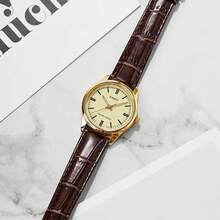 Casio Women's Quartz Watch, Ultra-Thin Minimalist Design, Genuine Leather Strap, Mineral Glass Mirror, Water Resistant Casual Dress Watch - one-size - View 2