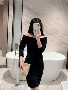 女士经典交叉设计优雅盒形晚宴手拿包，正式晚宴手提包 - 金色 - 查看 8