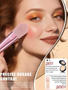 开斋节17件套/1件装完整化妆刷套装，包含10支柔软化妆刷——如透明散粉刷、腮红刷、轮廓刷、高光刷、粉底刷、鼻影刷、眼影刷和唇刷——另加1个旅行便携防水化妆包、3个三角美妆蛋和3个液体化妆蛋；非常适合初学者、专业化妆师和新手美妆练习场景。 - 粉色 - 查看 4