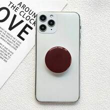 Giá đỡ điện thoại kiểu Hàn Quốc Ins, màu trơn, trong suốt, dạng bong bóng, có thể gập lại, dùng cho máy tính bảng để bàn, kèm vòng kẹp ngón tay. - Nhiều màu - Xem 25