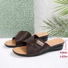 Women Slides - Brown - View 8