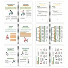 30-Day Chair Yoga Book For Seniors & Beginners - Low Impact Seated Weight Loss Exercises With 60 Poses, Muscle Toning & Flexibility Workout, Spiral Bound - Multicolor - View 5