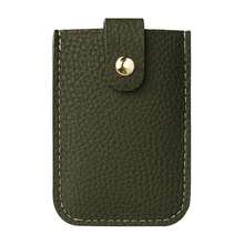 Laminated Concealed Pull-Out Business Card Case 4 Card Pockets PU Leather RFID Blocking ID Card Holder Mini Wallets - Multicolor - View 14