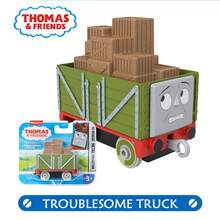 Mattel 1 pieza Juego de tren de juguete de metal Thomas & Friends - Locomotora de empuje Gordon, Edward, Emily con vagones, Percy, Toby, Harold Serie de metal de tren de juguete de empuje, adecuado para niños de 3+ años, regalo para el Día del Niño, cumpleaños, Navidad - Multicolor - Ver 34