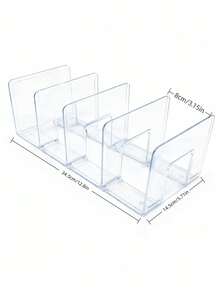 1pc Baby Shoe Rack, Large Capacity Cabinet-Style Shoe Rack, Children's Shoe Rack, Transparent Shoe Rack, Space-Saving Partition Desktop Transparent Multi-Function Rack, Suitable For Nursery, Newborn Room, Girls' Room Decor, Bedroom, Living Room, Entrance, Storage Room, Foyer Or Bathroom - Multicolor - View 7