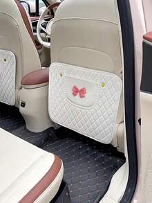 1pc Car Rear Seat Back Protector, Universal Kick Mat, Anti-Dirty Anti-Scratch Seat Back Protective Cover - A - View 14