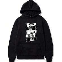 Men Outdoor Hoodies & Sweatshirts - Black - View 7