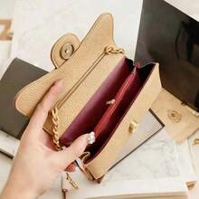 CH⁢ANEL Fashion Classic ,Desig Ner ,Style Ladies' Wallet, Chain Crossbody Bag Gift - 卡其色 - 查看 5