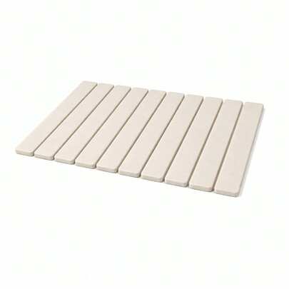 Acomoda Textil Alfombra de Baño de Piedra Diatomita 40x60 cm Enrrollable. Tapete Antideslizante de Secado Rápido y Alta Absorción Práctico, Higiénico y Funcional para Hogar.