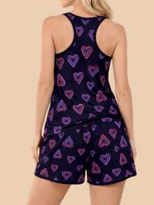 FEMINNITA Baby Doll Isabel Swimming Tank Top - Black Heart - View 4