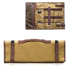 Bolsa de almacenamiento portátil para clavijas de tienda de campaña de gran tamaño, bolsa de tela Oxford para exteriores, adecuada para guardar clavijas de tienda de campaña y martillos para acampar. - Mostaza Amarilla - Ver 9