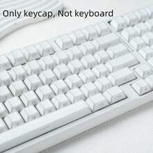 Bokawz Shadow键帽，采用棱角分明的半透明设计，半透明字符，Cherry高度，PBT材质，兼容6.25U空格键，键位包括61、63、64、68、75、81、84、87、98、99、100、104、108。 - Only keycap, Not keyboard - 查看 4