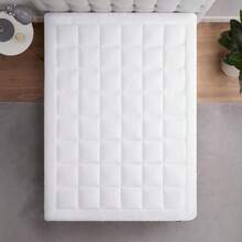 18-21 Inch Extra Deep Quilted Waterproof Mattress Pad, Providing 5-Star Hotel Level Comfort - Creamy White - View 4