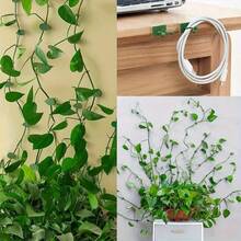Bộ 20/50 chiếc kẹp cố định cây trồng điều chỉnh được 3.5cm, nhựa ABS, loại dán không cần khoan, giá đỡ dây leo tường, móc hình chữ S màu xanh lá cây tối giản, không làm hư hại tường/chắc chắn, không gây hư hại, cần thiết cho việc uốn nắn và sắp xếp cây trồng trong nhà và ban công. - Loại khóa gài có thể điều chỉnh - Xem 7