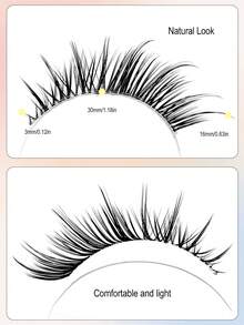 Asiteo 5 Pairs New Clear Band Cat Eye Lashes 3D Faux Mink Eyelashes,Winged End Eye , Delicate Makeup False Lashes Look , Soft Natural Long ,Suitable For Daily&Party/Travel,Full Strip Lashes, Strip Lashes, Lashes, Eyelashes, Fake Lashes - Cat Eye Lashes - View 5