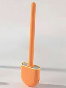 1pc Wall-Mounted Toilet Brush Without Dead Angle, Detachable Handle Toilet Cleaning Brush For Home Use - Multicolor - View 8