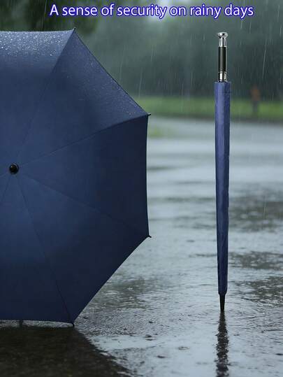 1 st. stora fiberribbor solskydd paraply, lätt dubbel användning regn- och solskydd, vindtätt vattentätt reseparaply, UV-skydd, slitstarka fiberribbor, lätt att rengöra i regn eller solsken, utomhus camping fiskeparasoll, pendlingsparaply, enkel enfärgad stil, företags-/kontors-/studentanvändning