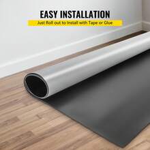 Dance Floor 2x1.2m To 2x15m Dance Floor Roll 0.06in Thick PVC Vinyl Dance Floor, Black Grey Reversible Portable Dance Floor, Non-Slip Dance Flooring, Ballet Dance Floor For Jazz, Pop, Lyrical Style - 2米X2.4米 - 查看 4