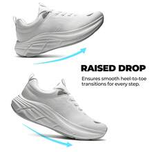 Comfortable Women's Walking Shoes With Cushioning ActiveBreeze Non-Slip Running And Tennis Sneakers | Breathable Athletic Shoes For Gym Workouts - 白色 - 查看 9