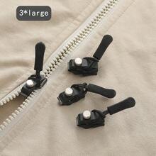 3 Packs Universal Zipper Repair Kit, Quick Install No-Sew Zipper Slider Replacement, Black Zipper Stopper For Jackets, Luggage, Backpacks, Boots - A-Black - View 10