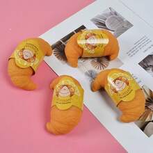 1个软绵绵的牛角包 - 解压玩具 - 挤压玩具 - 软绵绵玩具 - 指尖玩具 - 史迪奇玩具 - 旅行玩具 - 课堂指尖玩具 - 迷你洗澡玩具 - 圣诞文具减压球，生日礼物，完美礼物，复活节礼物，圣诞节礼物，万圣节礼物，平安夜礼物，玩具，游戏 - 彩色 - 查看 8