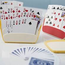 1pc 3-Layer Plastic Playing Card Holder - Durable And Compact Design, Suitable For Poker And Family Games - Great For Adults, Parties And Casual Gatherings, Holiday Toys, Christmas And Halloween Toys, Card Storage Box - Multicolor - View 8